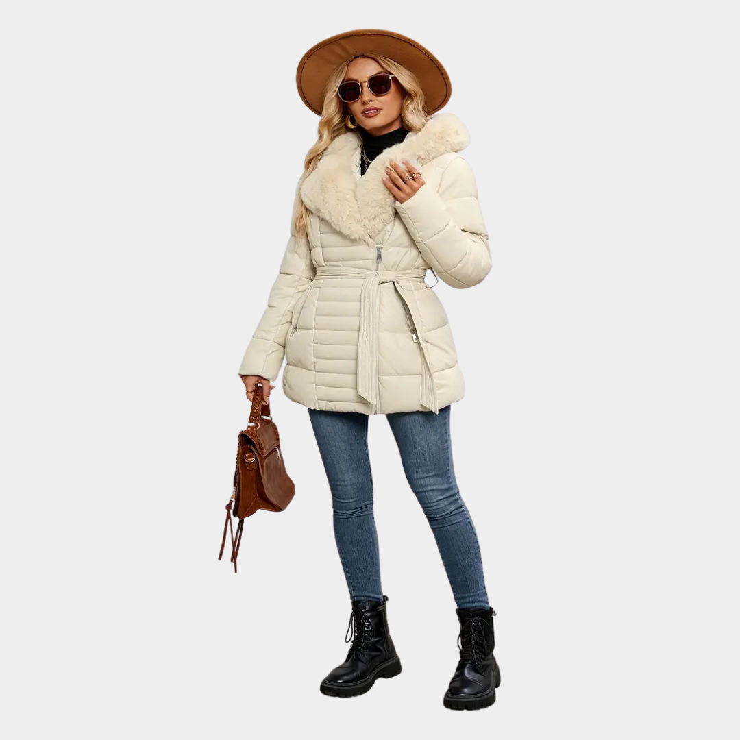 Alina | Fur Collar Coat