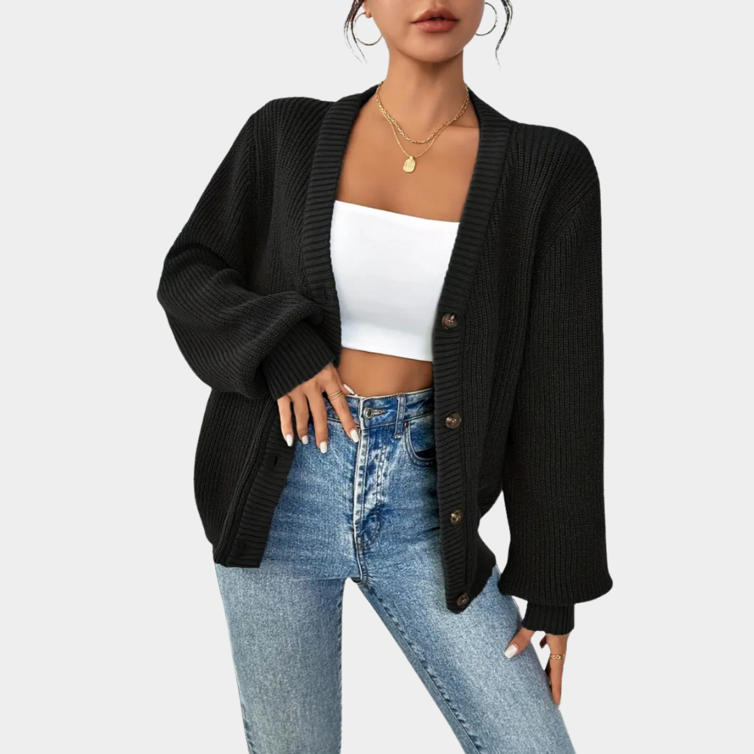 Celine | Relaxed Ribbed Cardigan