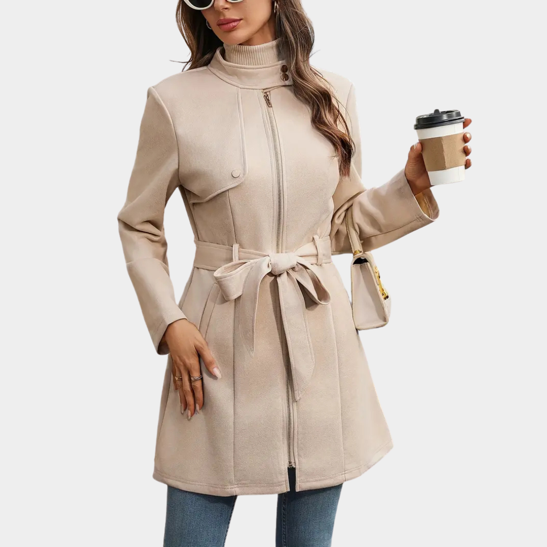 Clara | Zipped Trench Coat