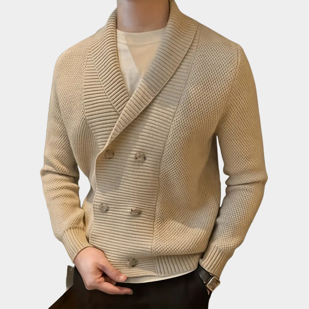 Harvey | Lapel Knit Cardigan