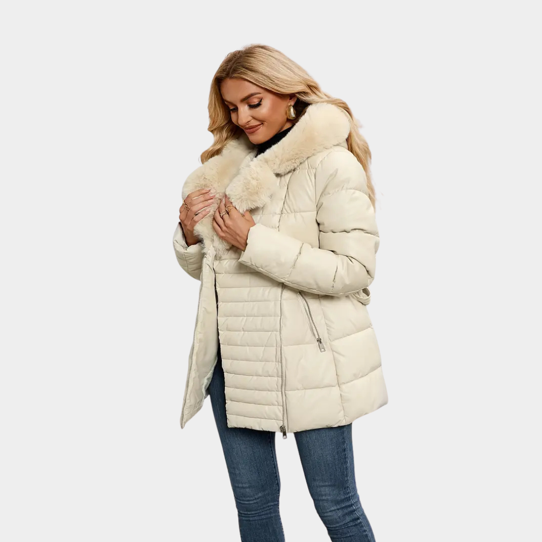 Alina | Fur Collar Coat