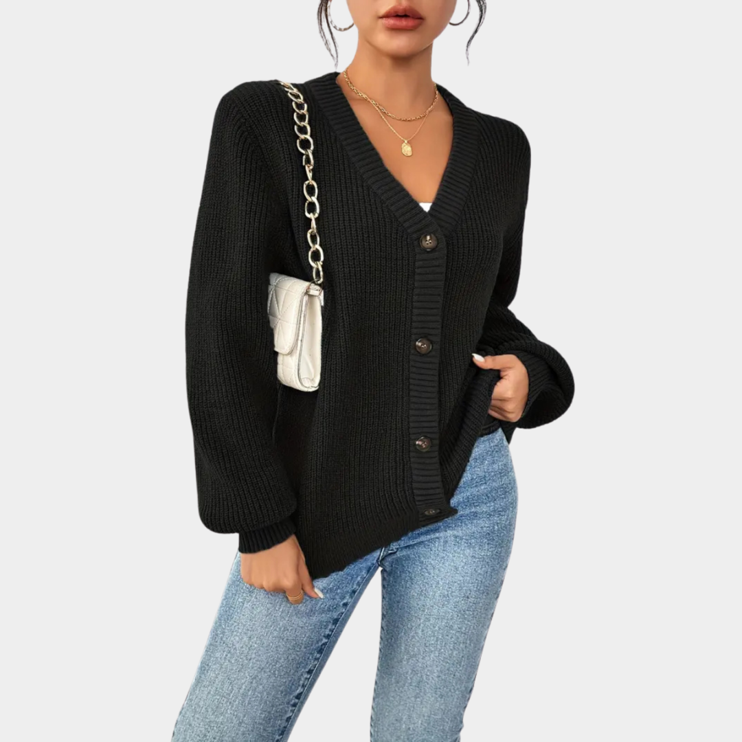 Celine | Relaxed Ribbed Cardigan