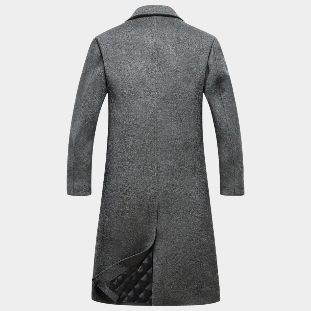 Alistair | Charcoal Long Overcoat