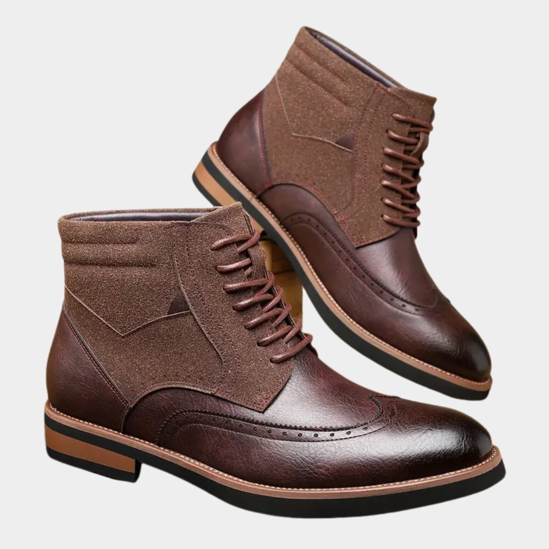 Rupert | Two-Tone Brogue Boots
