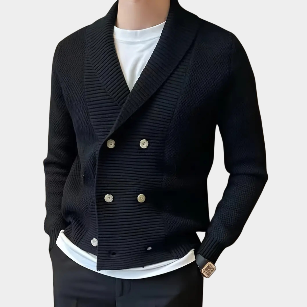 Harvey | Lapel Knit Cardigan