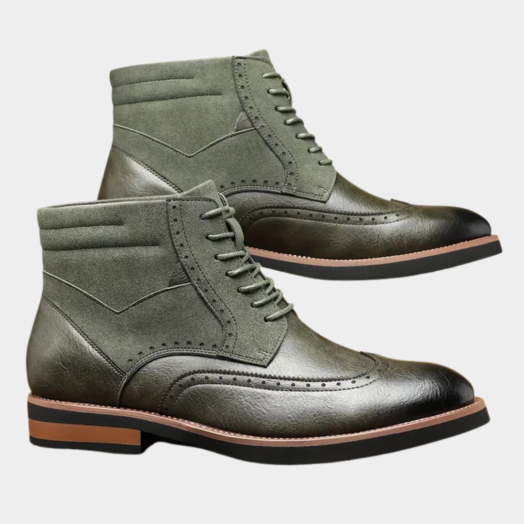 Rupert | Two-Tone Brogue Boots