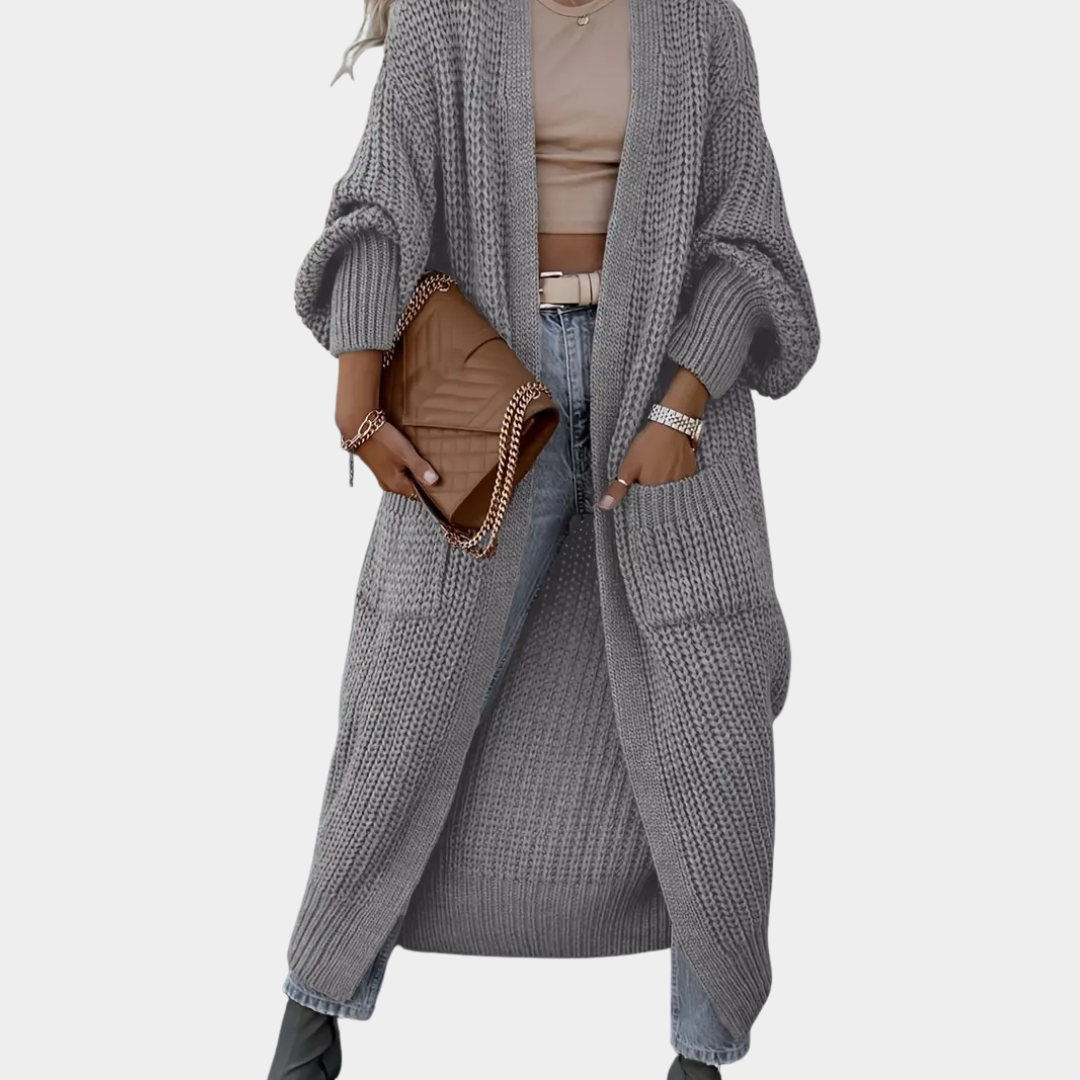 Elara | Long Knit Cardigan
