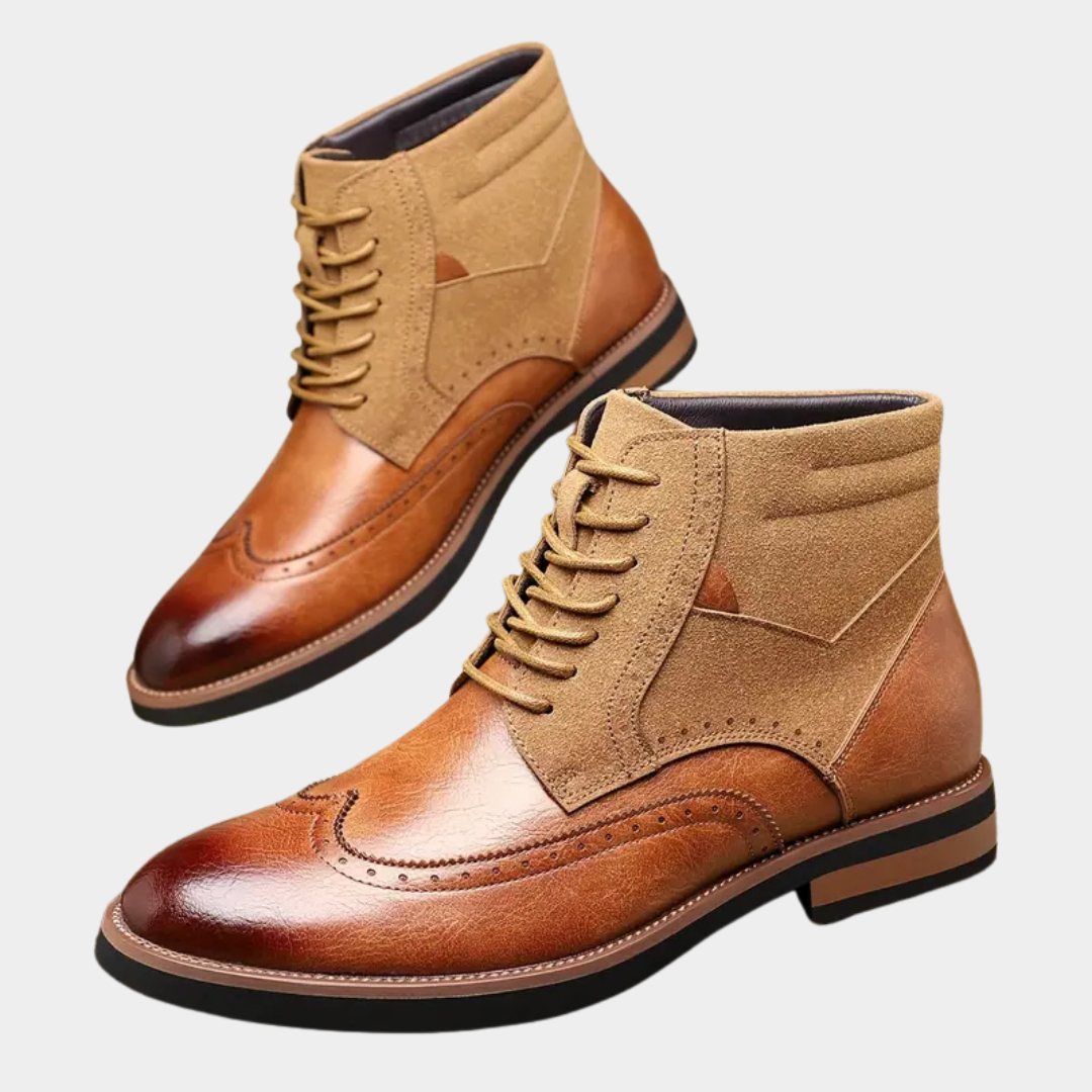 Rupert | Two-Tone Brogue Boots