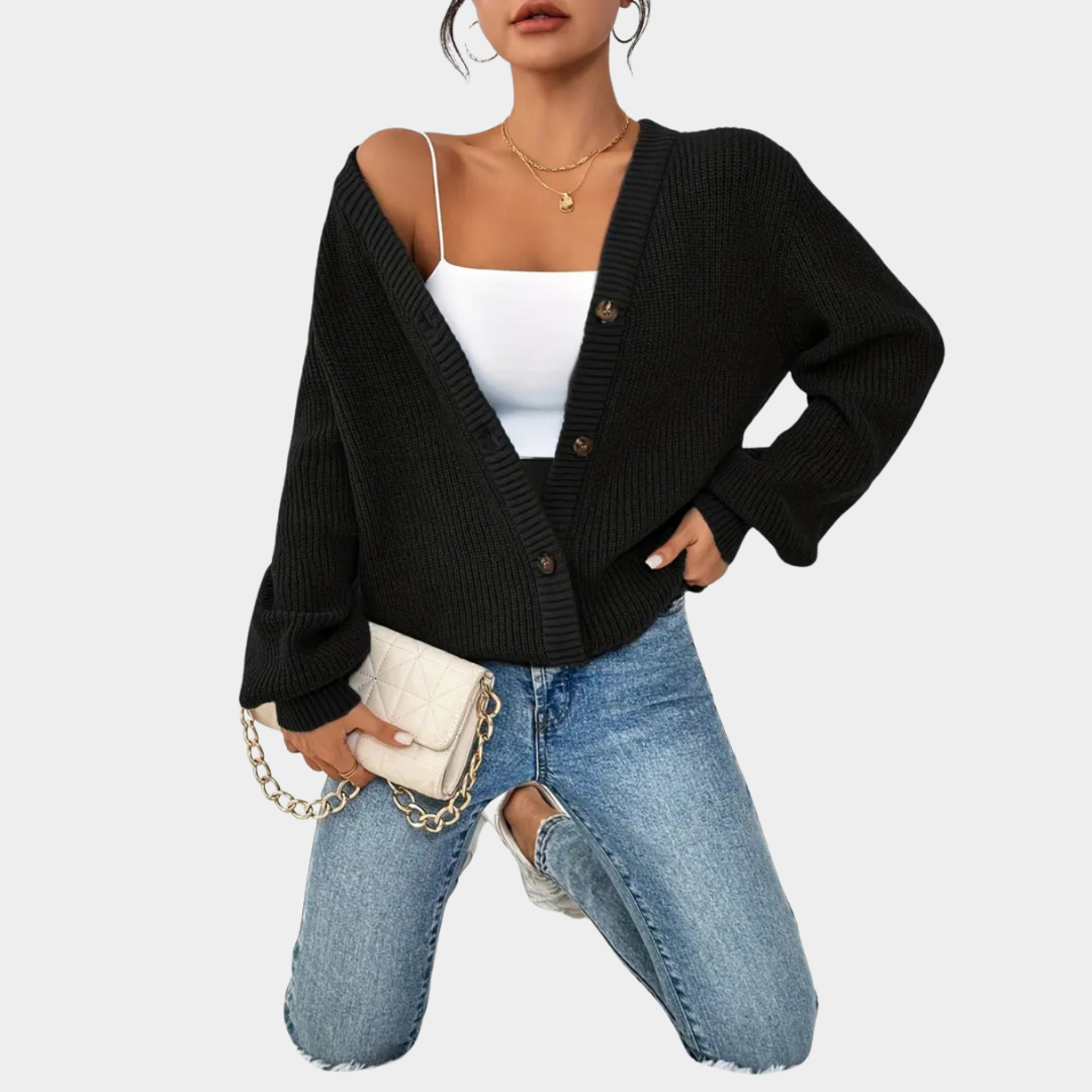 Celine | Relaxed Ribbed Cardigan