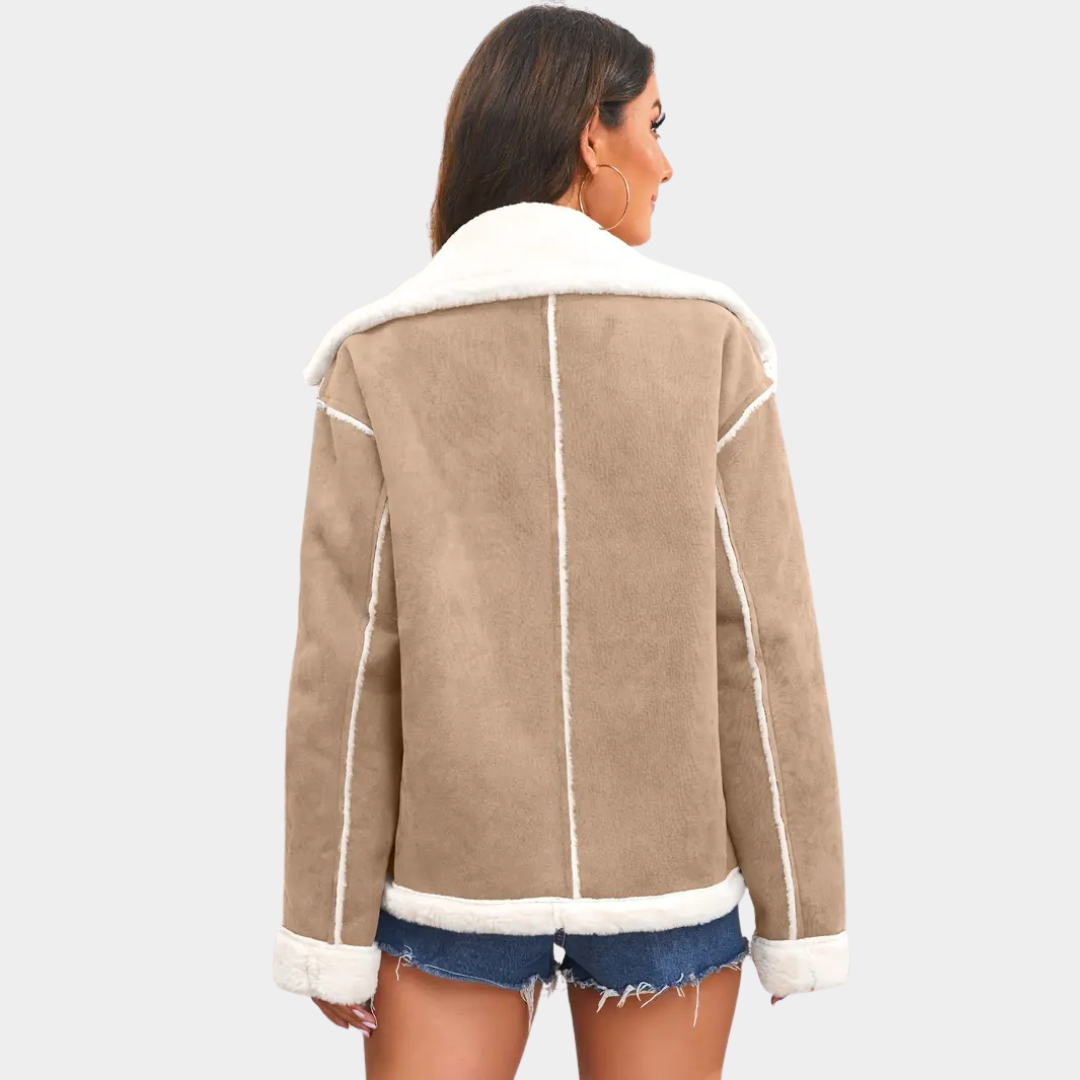 Evelyn | Suede Plush Jacket