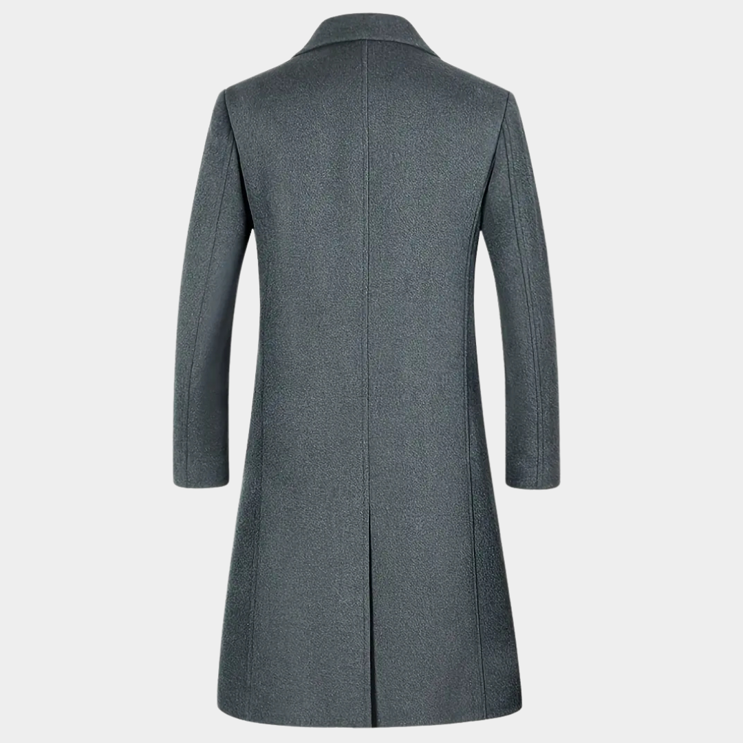 Alistair | Charcoal Long Overcoat