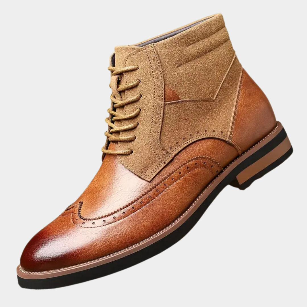 Rupert | Two-Tone Brogue Boots