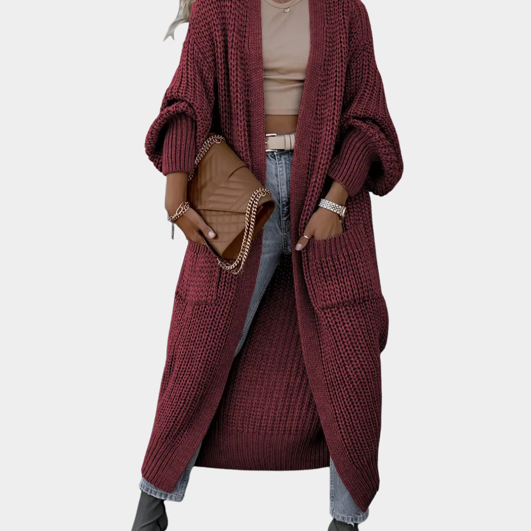 Elara | Long Knit Cardigan